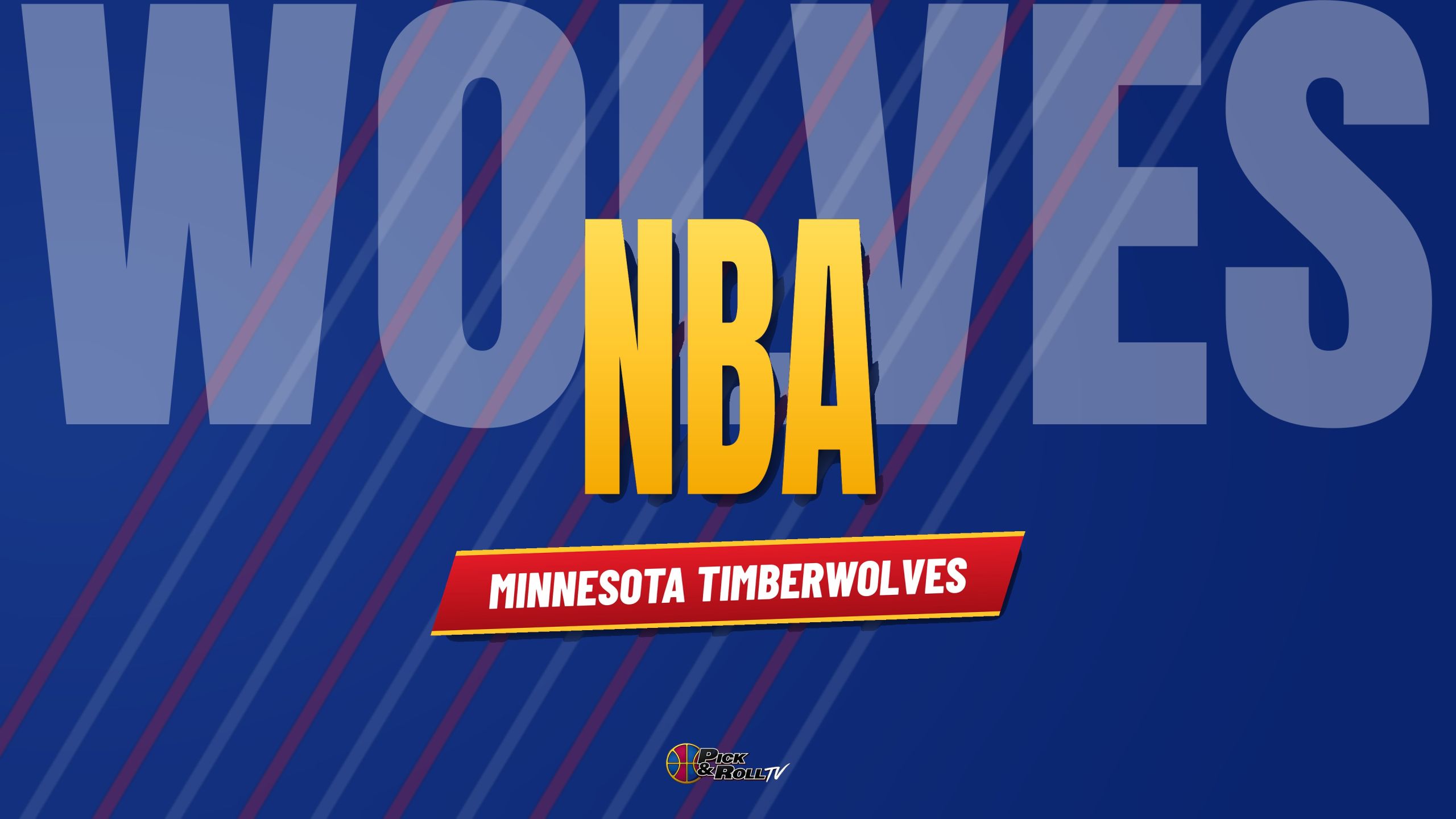 Banner NBA de PickandRollTV con la cinta de los Minnesota Timberwolves, equipo de Anthony Edwards