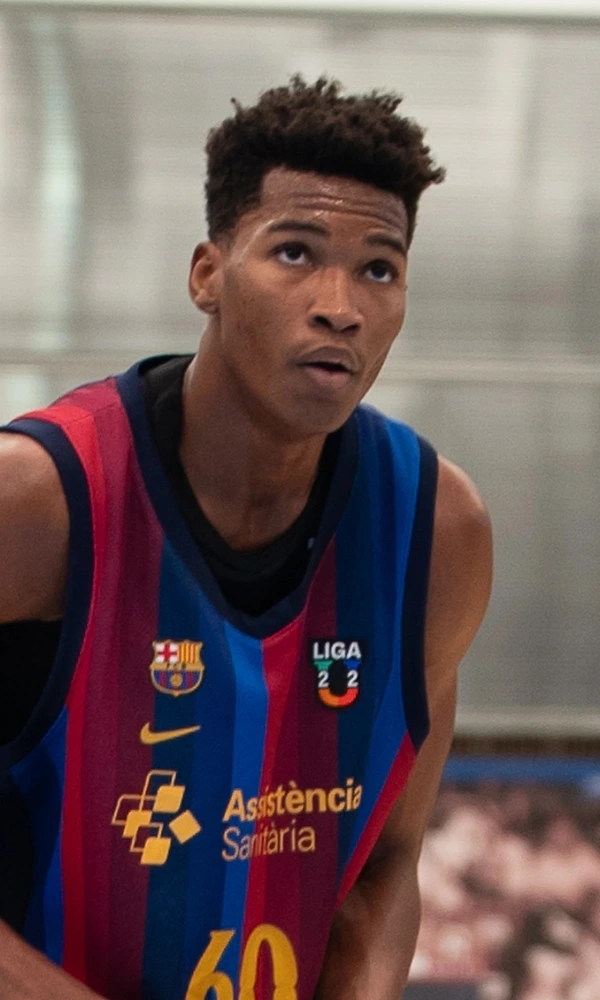 Mohamed Samsoudine Dabone, jugador del Barça U22, en el partido ante el Valencia Basket de la Liga U