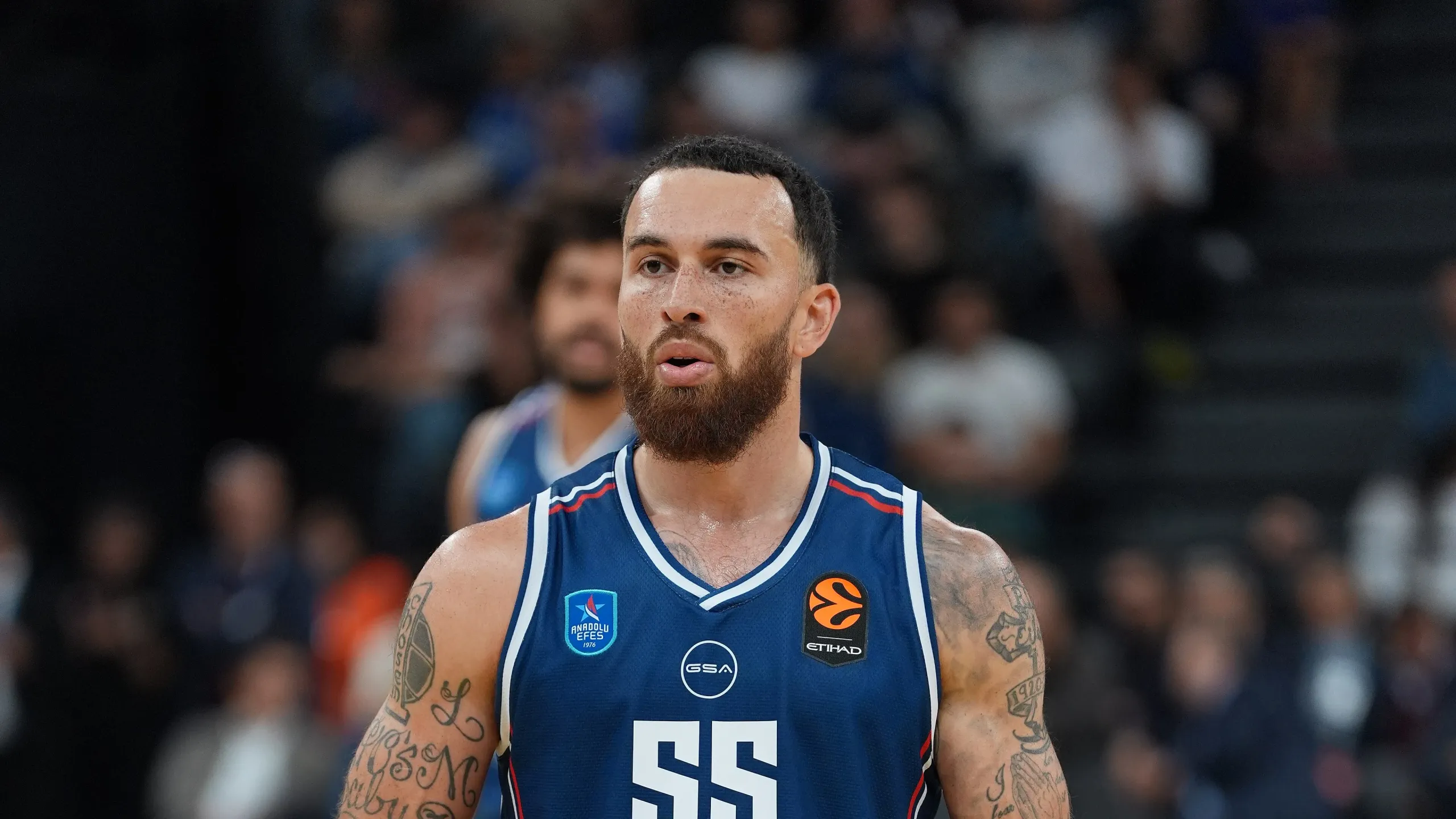 Mike James, base del Anadolu Efes, durante el Efes-Real Madrid de Euroliga en Estambul