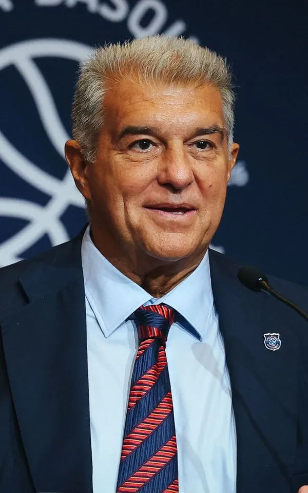 Joan Laporta habla en el acto de inicio del centenario del Barça de baloncesto en el Auditori 1899