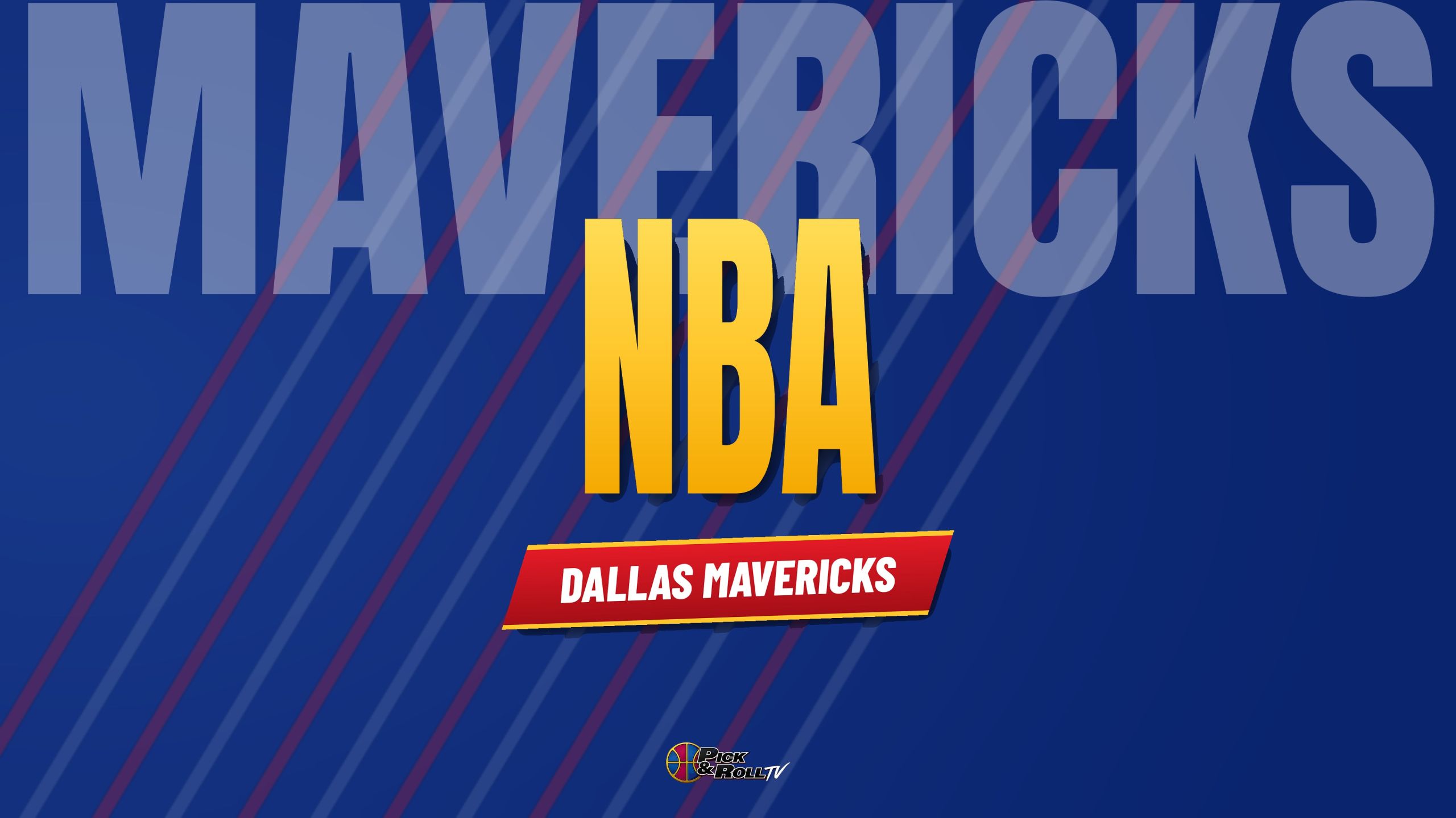 Banner NBA de PickandRollTV con la cinta de los Dallas Mavericks, equipo de Cooper Flagg