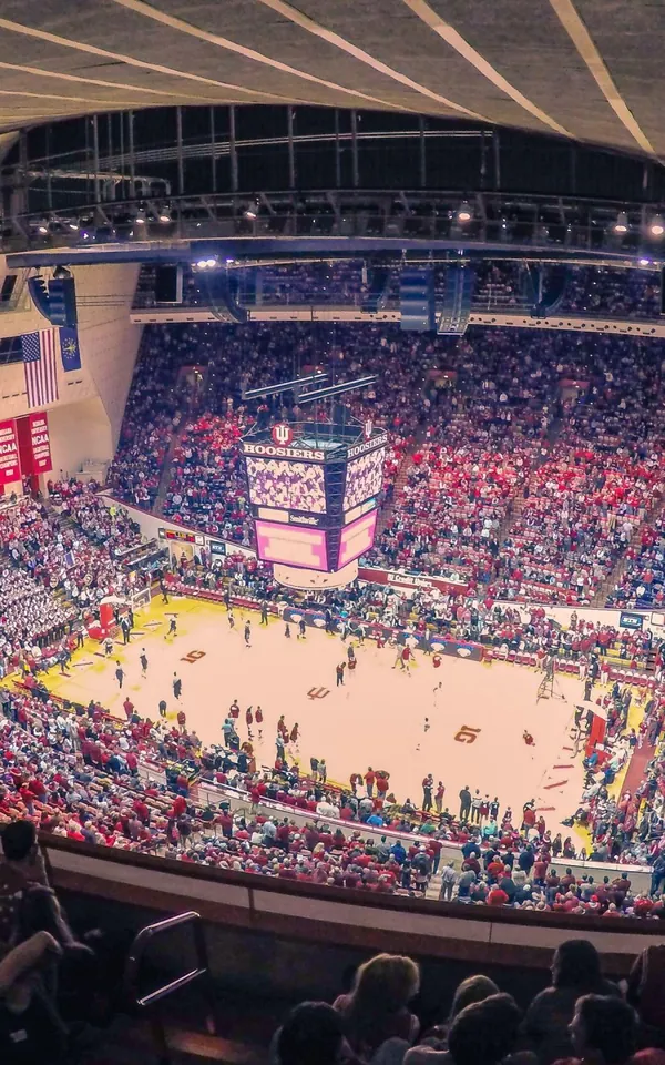 Simon Skjodt Assembly Hall de Bloomington, pista de los Indiana Hoosiers, el equipo elegido por Darius Wabbington