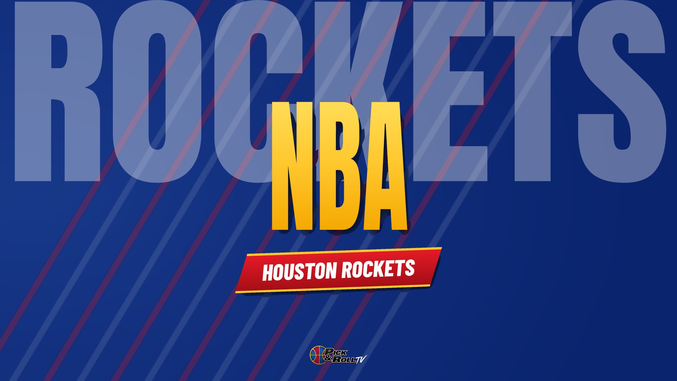 Banner NBA de PickandRollTV con la cinta de los Houston Rockets, equipo de Fred VanVleet