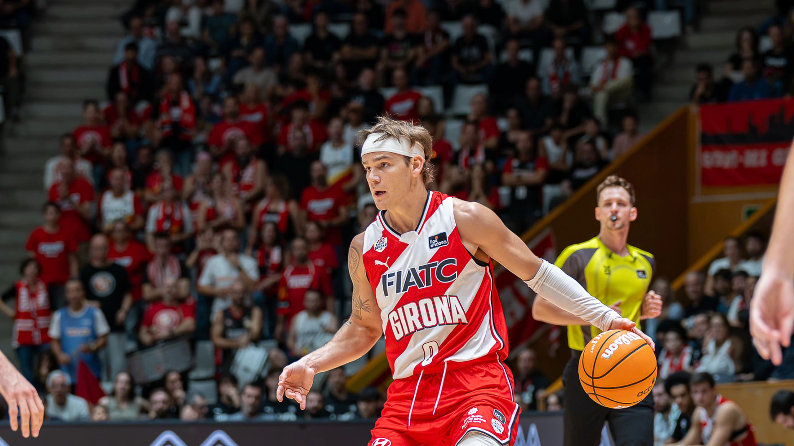 Mac McClung, base del FIATC Girona con el dorsal 0, ante el Asisa Joventut en la jornada 5 de la Liga Endesa
