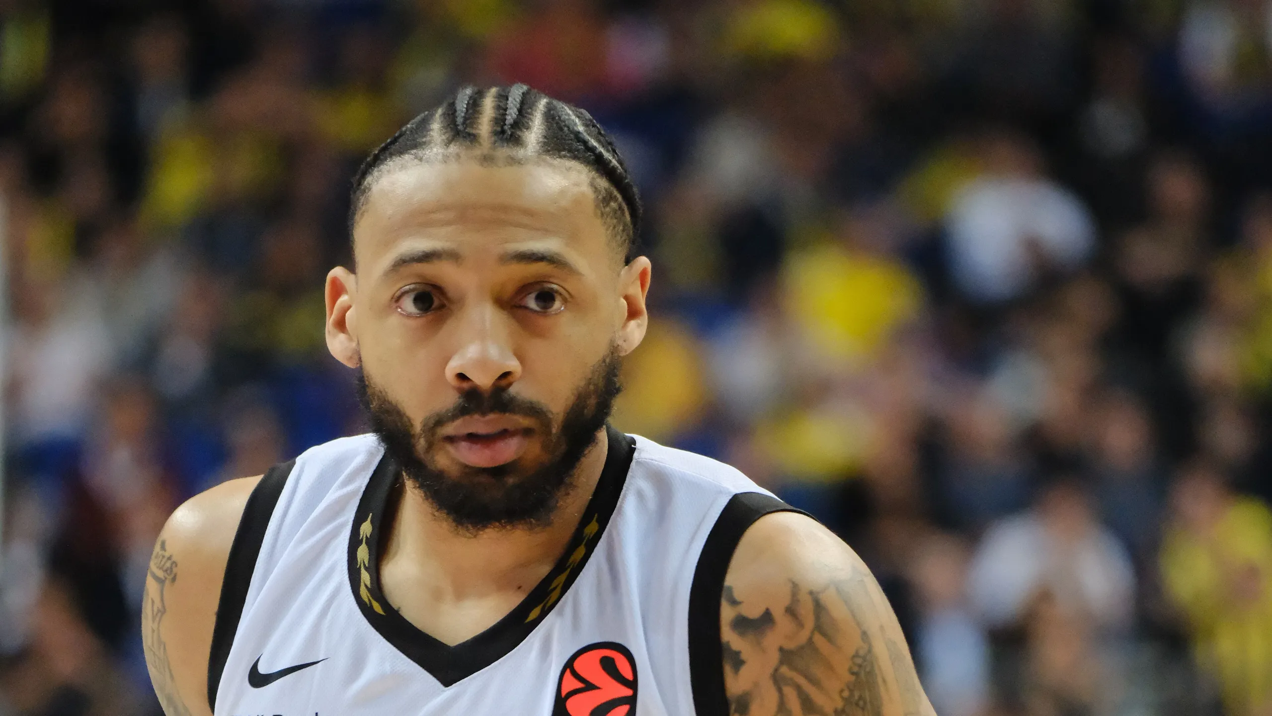 Carlik Jones, base del Partizan, durante un partido de Euroliga