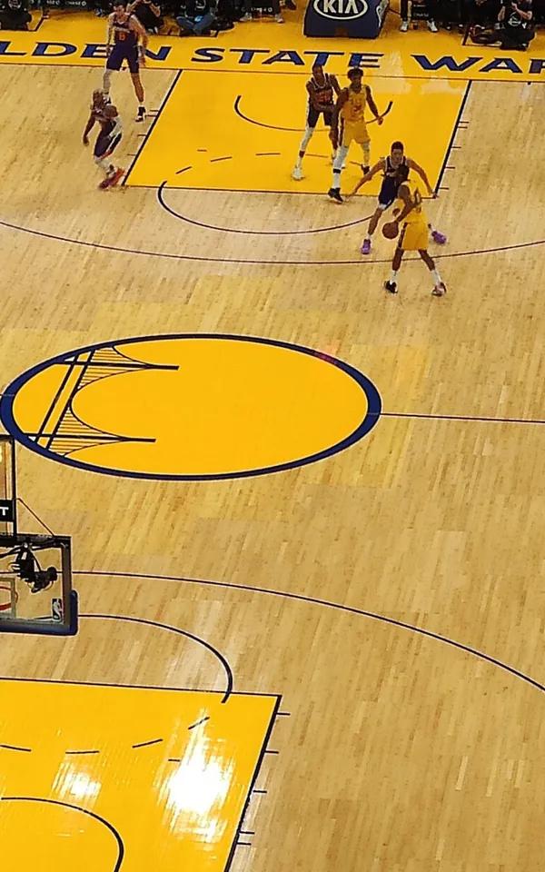 Podziemski extensión Warriors: la pista del Chase Center, casa de los Golden State Warriors, en diciembre de 2019