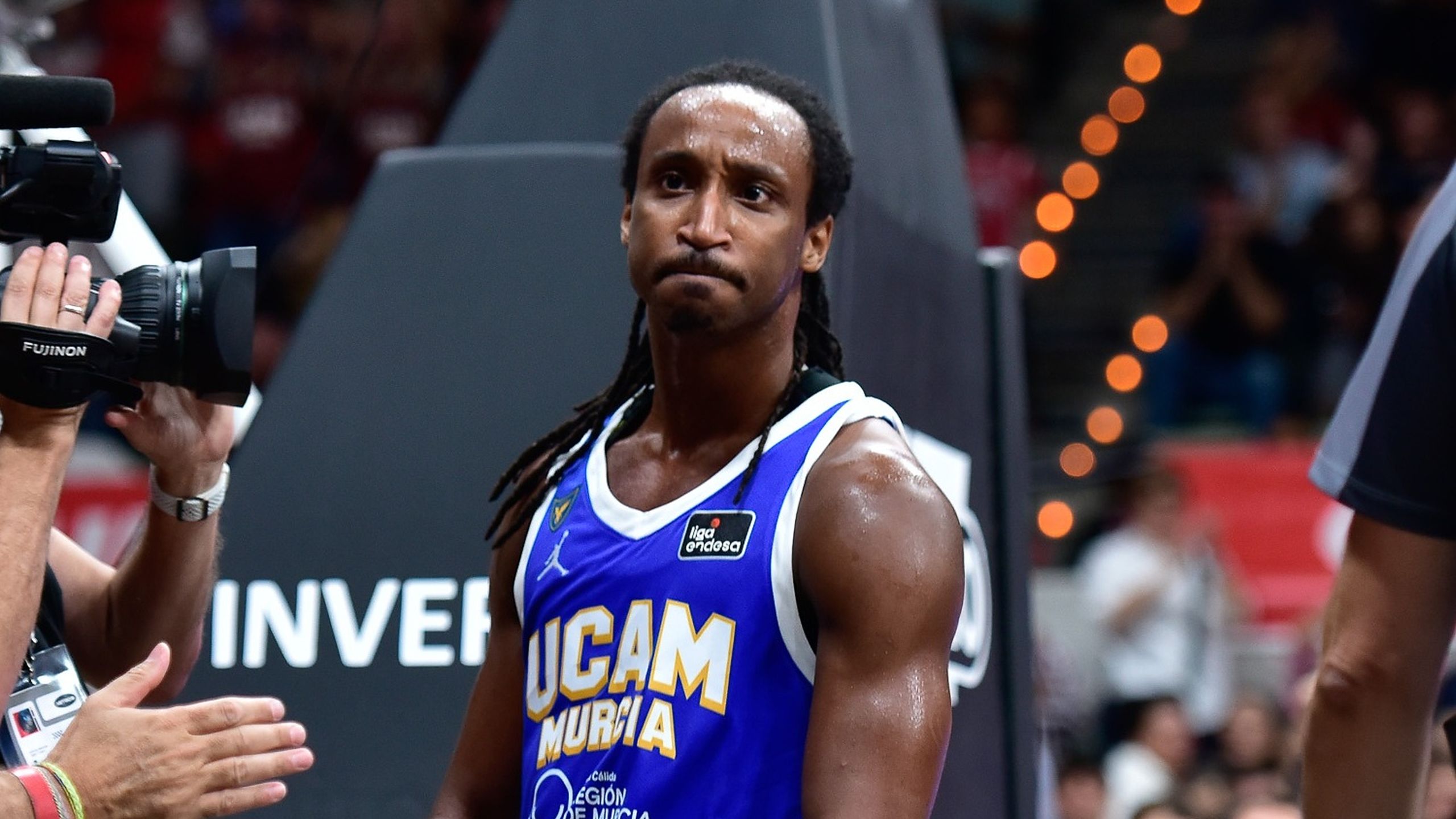 Michael Forrest, dorsal 1 del UCAM Murcia, en el UCAM Murcia-Leyma Coruña de la jornada 5 de la Liga Endesa