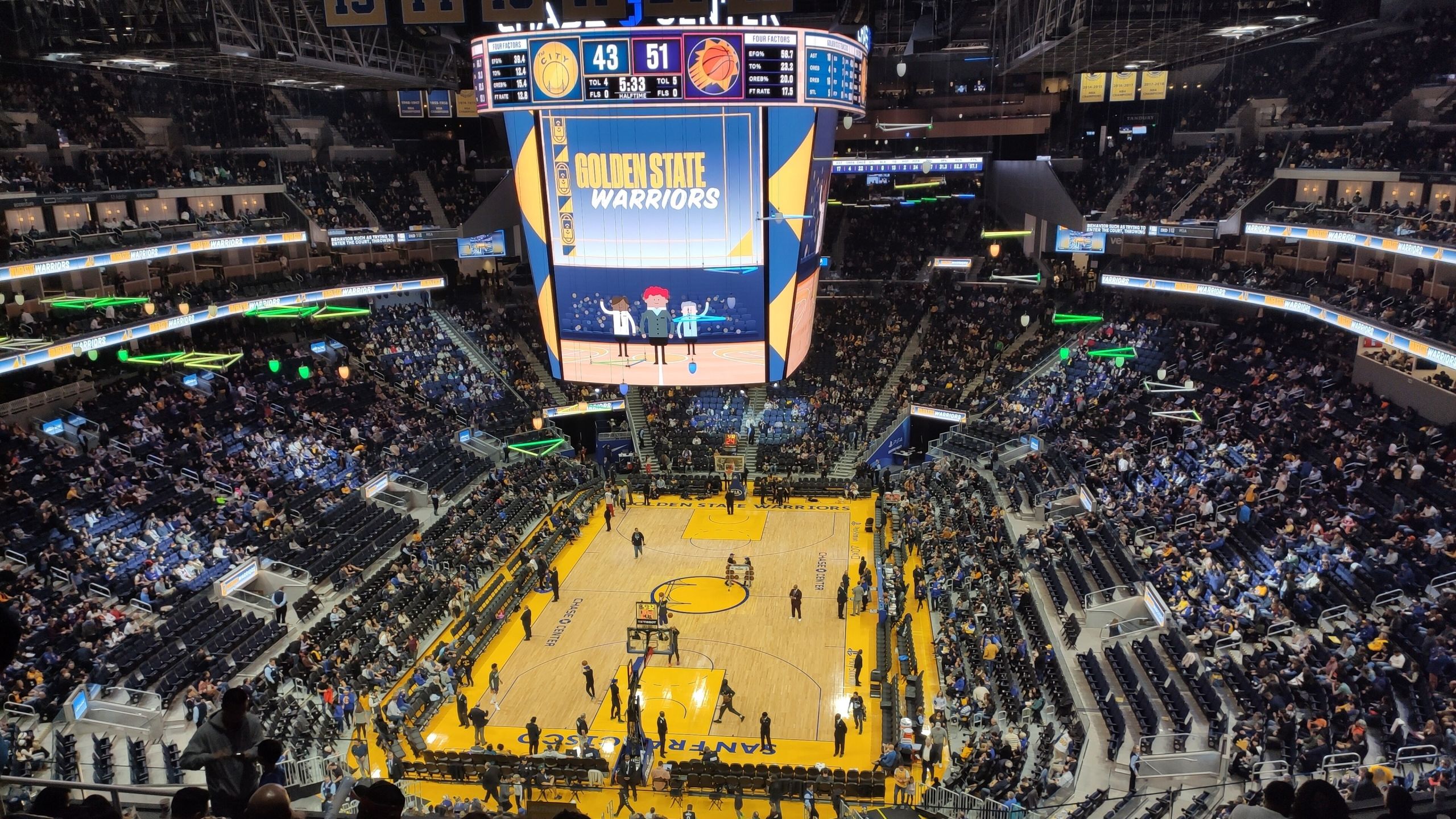 Chase Center de San Francisco, pabellón de los Golden State Warriors, equipo de Yaxel Lendeborg